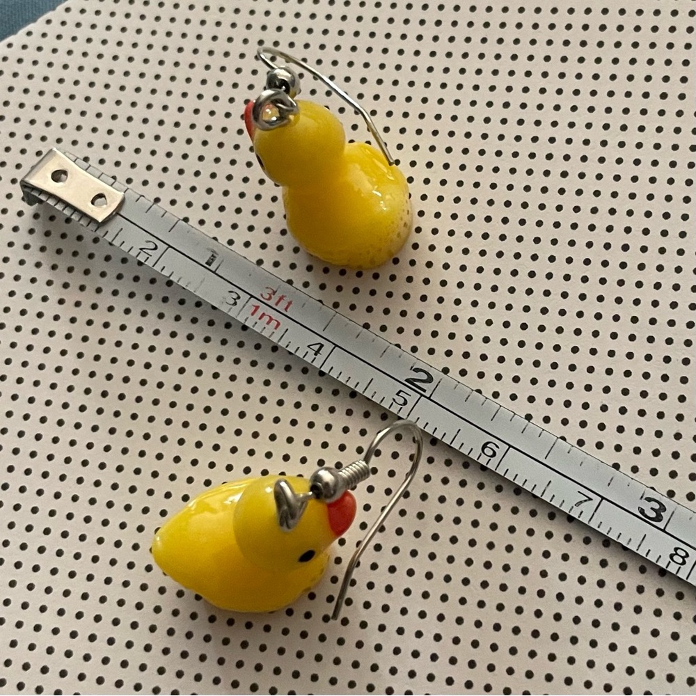 Yellow Rubber Duck Earrings Party Kidcore Festival Alternative Grunge Punk Indie